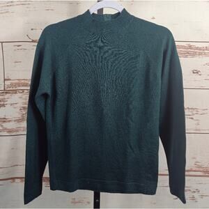 Vintage Pendleton 100% Wool Mockneck sweater green size 38 = Medium